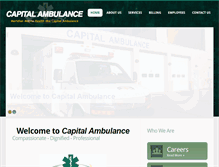 Tablet Screenshot of capitalambulance.org